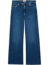 Frame The Wide High-rise Wide-leg Jeans In 蓝色