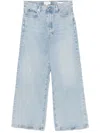 Frame Baggy Wide-leg Jeans In 蓝色