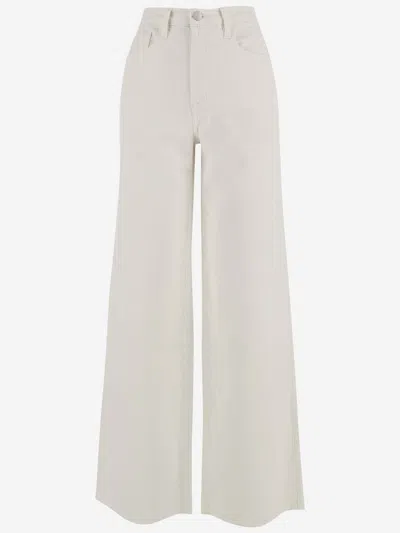 Frame Wide Leg Jeans In Aucl Natural