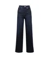 Frame Wide Leg Jeans In Black