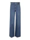 Frame Belt-loop Jeans In Blue