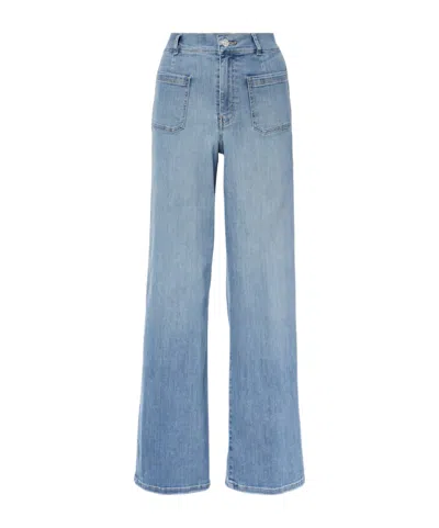 Frame Le Slim Palazzo Modernist Pocket Jeans In Iberia