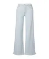 Frame Le Slim Palazzo High-rise Wide-leg Jeans In Blue