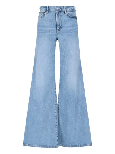 Frame Wide Leg Jeans In Blue