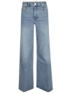 Frame Wide Leg Jeans In Blue