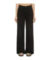 Frame Wide-leg Jeans 1978 Supernova Denim In Black