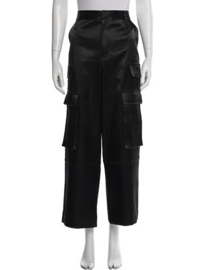 Pre-owned Frame Wide Leg Pants In Black