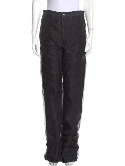 Pre-owned Frame Wide Leg Pants In Black