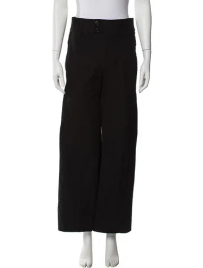 Pre-owned Frame Wide Leg Pants In Black