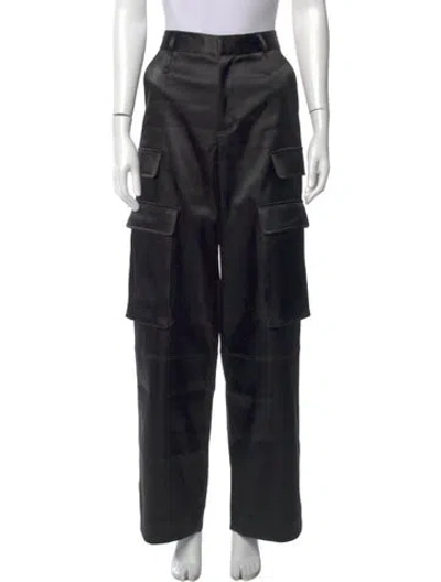 Pre-owned Frame Wide Leg Pants In Black