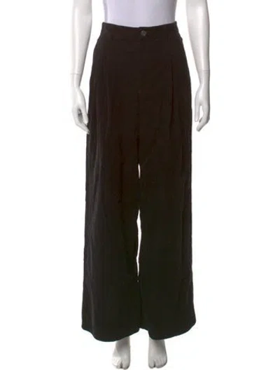 Pre-owned Frame Wide Leg Pants In Black