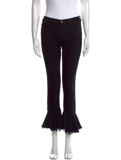 Pre-owned Frame Wide Leg Pants In Black