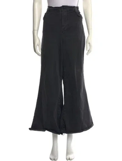 Pre-owned Frame Wide Leg Pants In Black