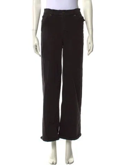 Pre-owned Frame Wide Leg Pants In Black