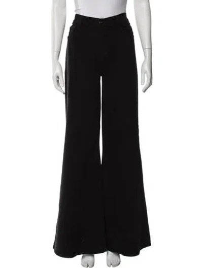 Pre-owned Frame Wide Leg Pants In Black
