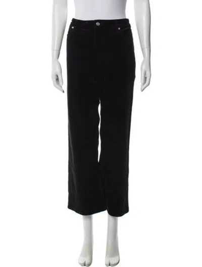Pre-owned Frame Wide Leg Pants In Black