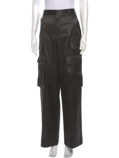 Pre-owned Frame Wide Leg Pants In Black