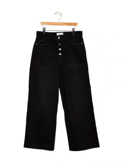 Pre-owned Frame Wide Leg Pants In Black