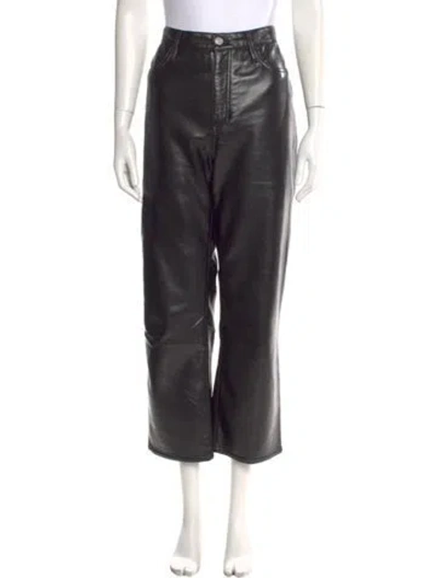 Pre-owned Frame Wide Leg Pants In Black