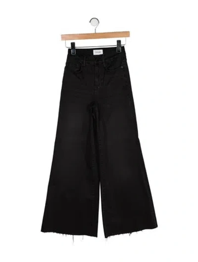 Pre-owned Frame Wide Leg Pants In Black