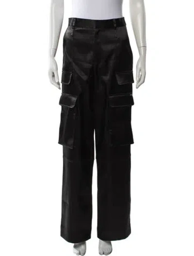 Pre-owned Frame Wide Leg Pants In Black