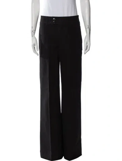 Pre-owned Frame Wide Leg Pants In Black