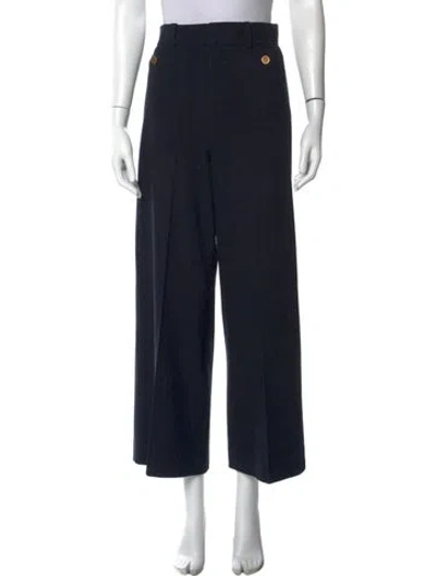 Pre-owned Frame Wide Leg Pants In Black