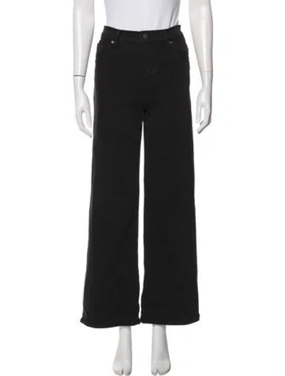 Pre-owned Frame Wide Leg Pants In Black