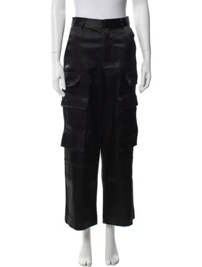 Pre-owned Frame Wide Leg Pants In Black