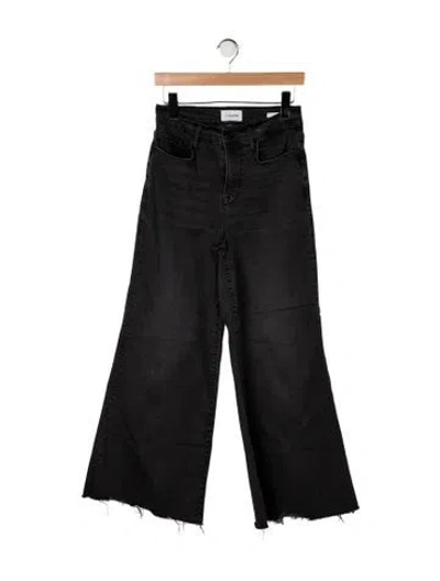 Pre-owned Frame Wide Leg Pants In Black