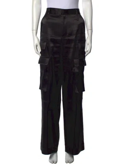 Pre-owned Frame Wide Leg Pants In Black