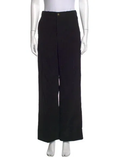 Pre-owned Frame Wide Leg Pants In Black