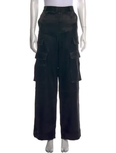 Pre-owned Frame Wide Leg Pants In Black