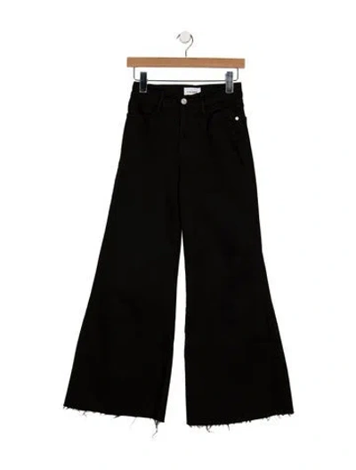 Pre-owned Frame Wide Leg Pants In Black