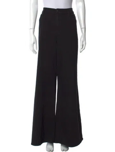 Pre-owned Frame Wide Leg Pants In Black