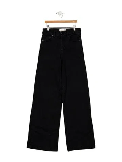 Pre-owned Frame Wide Leg Pants In Black