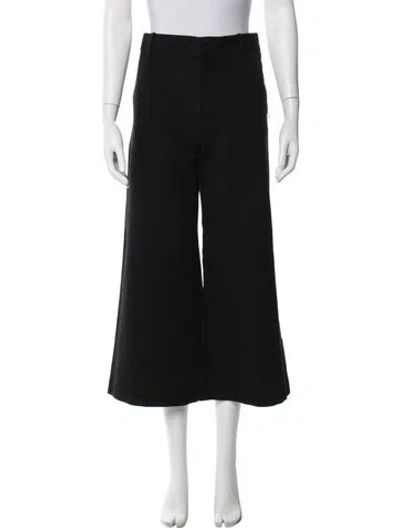 Pre-owned Frame Wide Leg Pants In Black