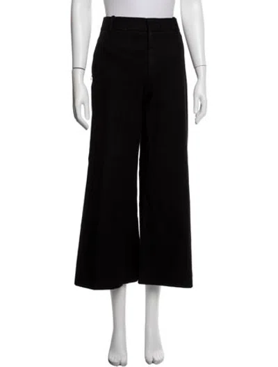 Pre-owned Frame Wide Leg Pants In Black