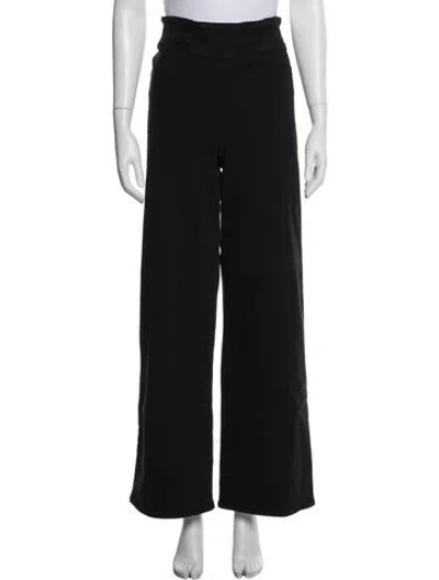 Pre-owned Frame Wide Leg Pants In Black/blue