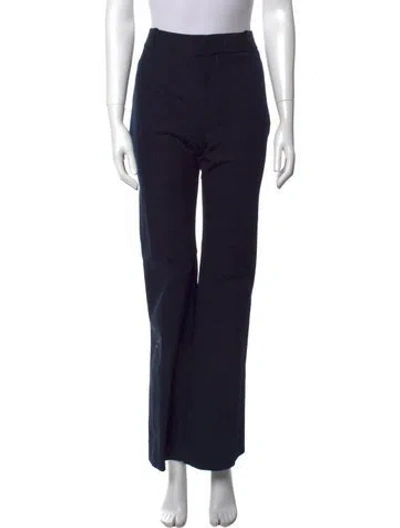 Pre-owned Frame Wide Leg Pants In Blue