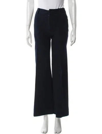 Pre-owned Frame Wide Leg Pants In Blue