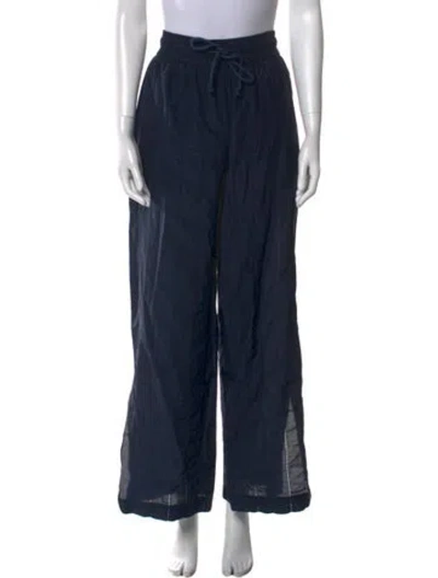 Pre-owned Frame Wide Leg Pants In Blue