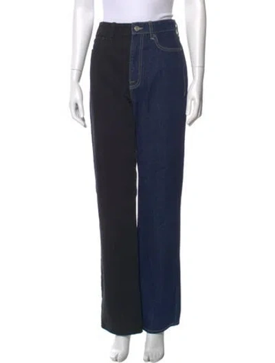 Pre-owned Frame Wide Leg Pants In Blue