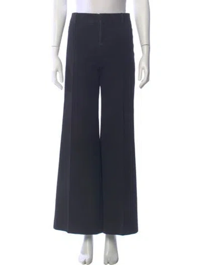 Pre-owned Frame Wide Leg Pants In Blue