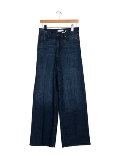 Pre-owned Frame Wide Leg Pants In Blue