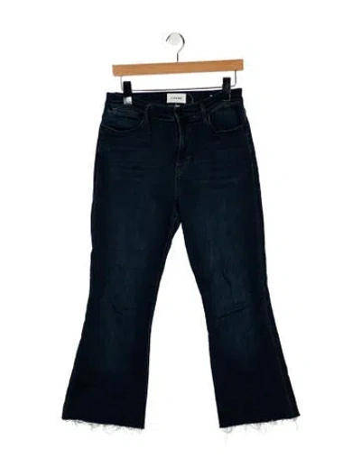 Pre-owned Frame Wide Leg Pants In Blue