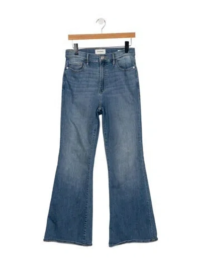 Pre-owned Frame Wide Leg Pants In Blue