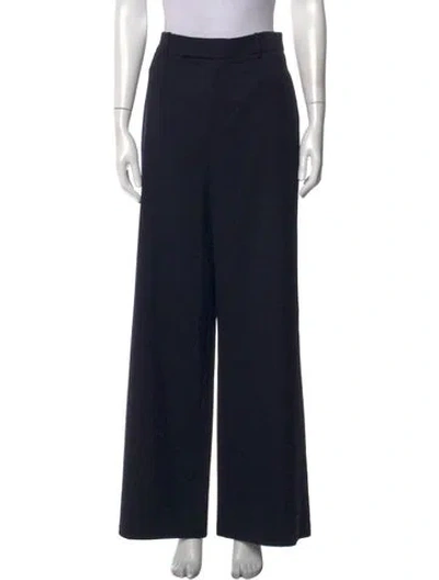 Pre-owned Frame Wide Leg Pants In Blue