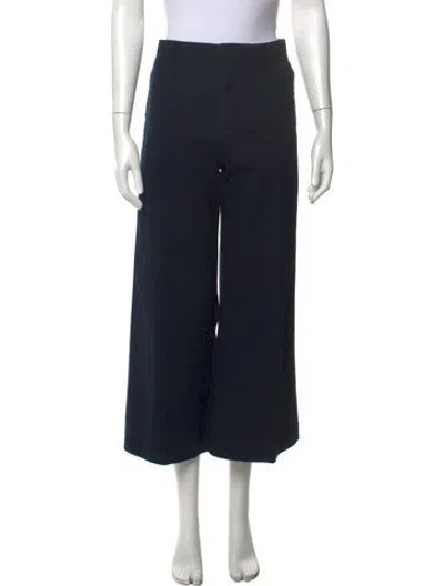 Pre-owned Frame Wide Leg Pants In Blue