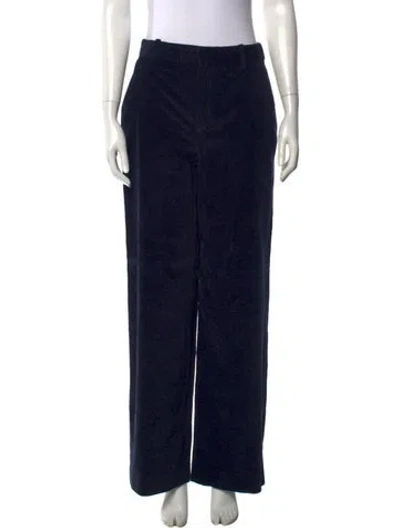 Pre-owned Frame Wide Leg Pants In Blue
